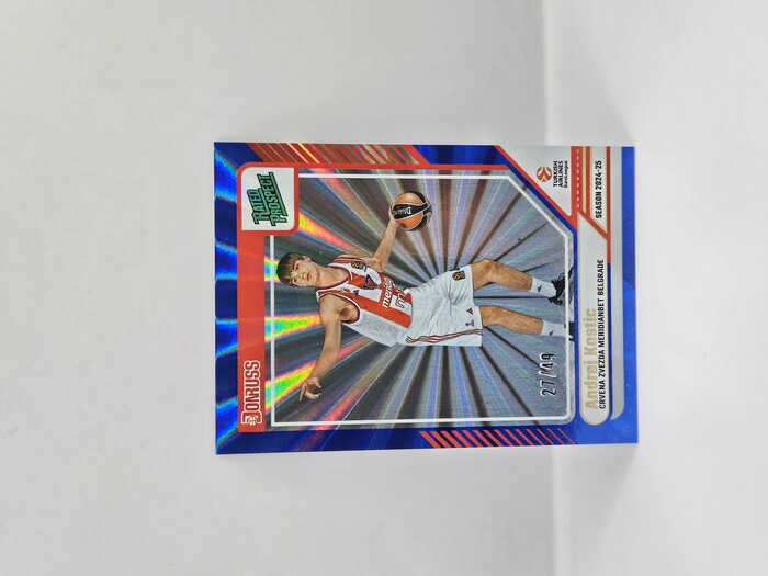 24-25 PANINI DONRUSS EUROLEAGUE CRVENA ZVEZDA ANDREJ KOSTIC BLUE LASER 27/49