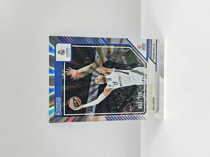 24-25 PANINI DONRUSS EUROLEAGUE REAL MADRID DZANAN MUSA SILVER LAZER 066/149