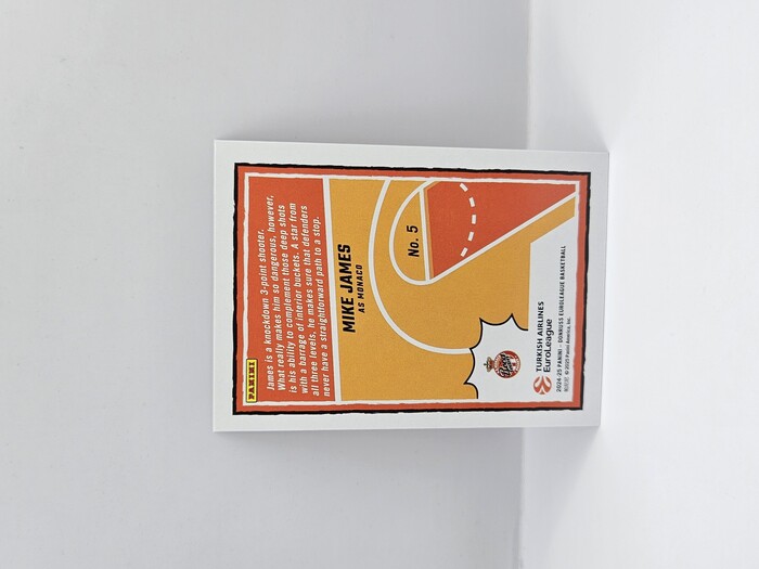 24-25 PANINI DONRUSS EUROLEAGUE MONACO MIKE JAMES REIGNING 3S SILVER LASER 107/149