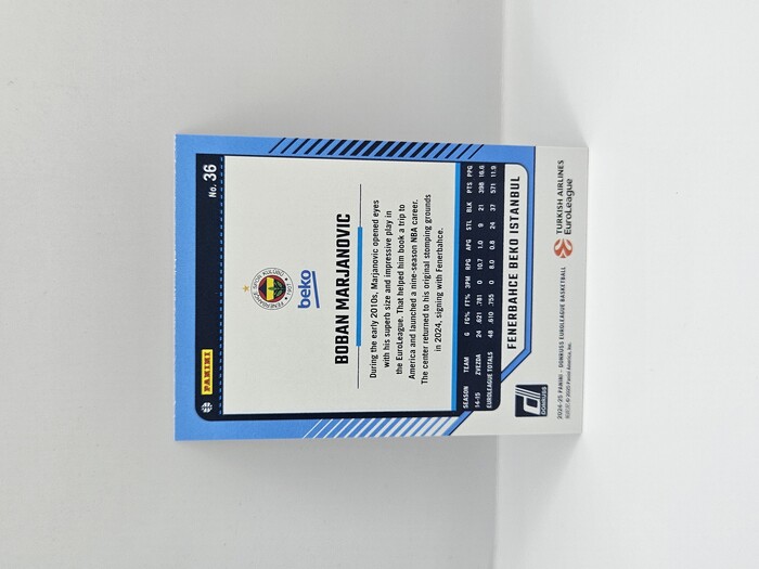 24-25 PANINI DONRUSS EUROLEAGUE FENERBAHCE BOBAN MARJANOVIC SILVER LAZER 144/149