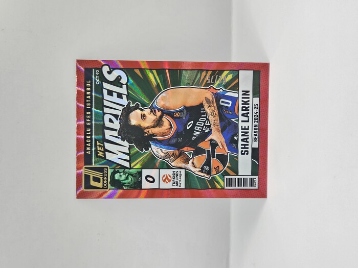 24-25 PANINI DONRUSS EUROLEAGUE ANADOLU EFES SHANE LARKIN NET MARVELS RED LASER 62/75