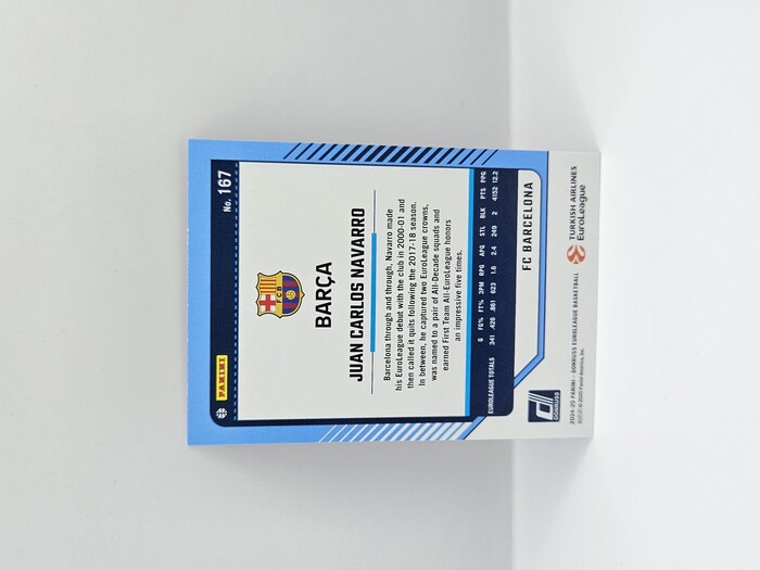 24-25 PANINI DONRUSS EUROLEAGUE BARCELONA JUAN CARLOS NAVARRO PURPLE PRESS PROOF 005/275