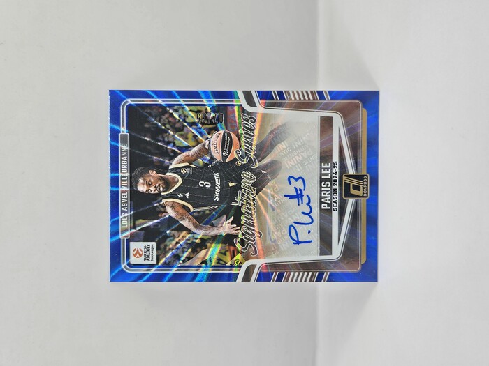 24-25 PANINI DORNUSS EUROLEAGUE LDLC ASVEL PARIS LEE ''SIGNATURE SERIES'' BLUE LASER 07/35