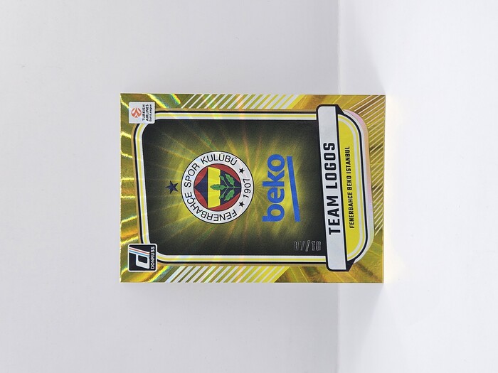 24-25 PANINI DONRUSS EUROLEAGUE FENERBAHCE TEAM LOGO GOLD LAZER 07/10
