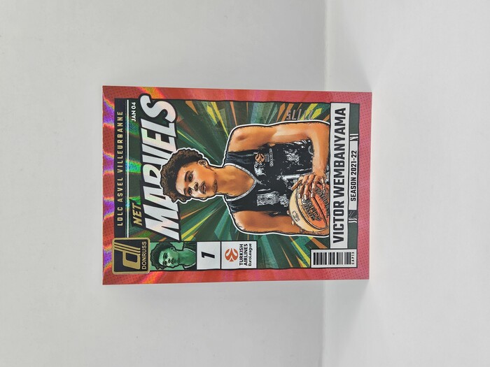 24-25 PANINI DONRUSS EUROLEAGUE LDLC ASVEL VICTOR WEMBANYAMA NET MARVELS RED LASER 27/75