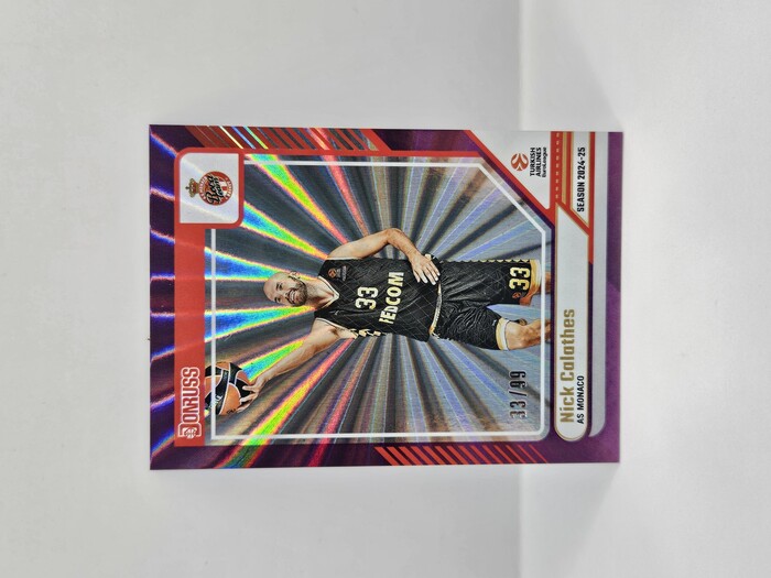 24-25 PANINI DONRUSS EUROLEAGUE MONACO NICK CALATHES PURPLE LASER 33/99