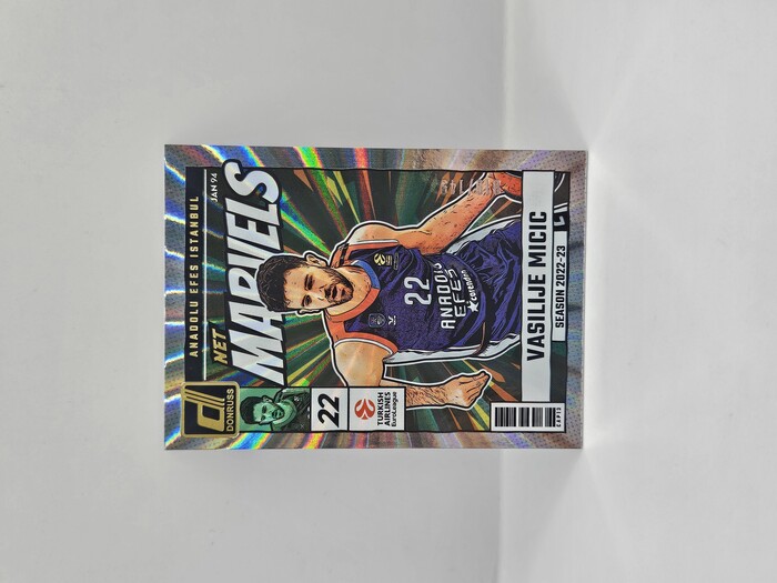 24-25 PANINI DONRUSS EUROLEAGUE ANADOLU EFES VASILIJE MISIC NET MARVELS SILVER LASER 010/149