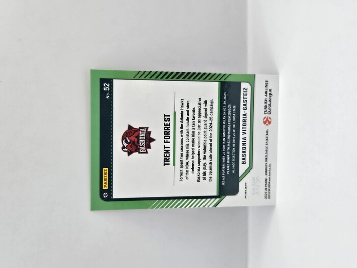 24-25 PANINI DONRUSS OPTIC EUROLEAGUE BASKONIA TRENT FORREST 25TH ANNIVERSARY 21/25