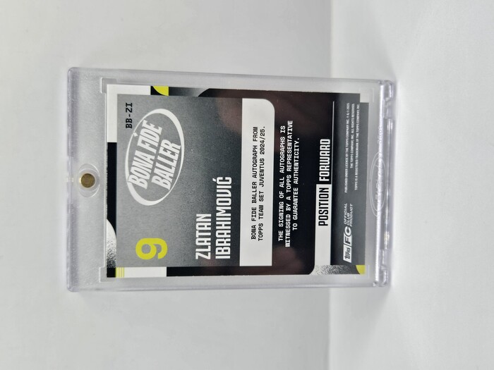2025 TOPPS JUVENTUS TEAM SET ZLATAN IBRAHIMOVIC ''BONNA FIDE BALLER'' AUTOGRAPH 1/5