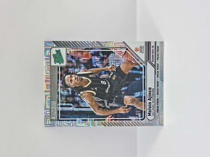 24-25 PANINI DORNUSS EUROLEAGUE LDLC ASVEL MELVIN AJINCA PURPLE RPESS PROOF 067/275