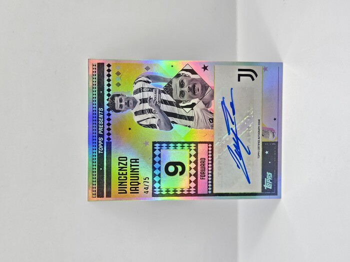 2025 TOPPS JUVENTUS TEAM SET VINCENZO IAQUINTA AUTOGRAPH 44/75