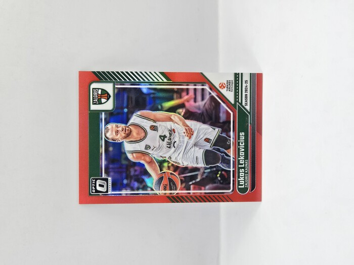 24-25 PANINI DONRUSS OPTIC  EUROLEAGUE ZALGIRIS LUKAS LEKAVICIUS RED 42/99