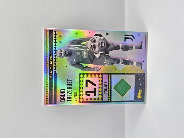 2025 TOPPS JUVENTUS TEAM SET DAVID TREZEGUET PATCH 28/50