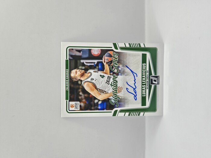 24-25 PANINI DONRUSS EUROLEAGUE ZALGIRIS LUKAS LEKAVICIUS ''SIGNATURE SERIES'' AUTOGRAPH