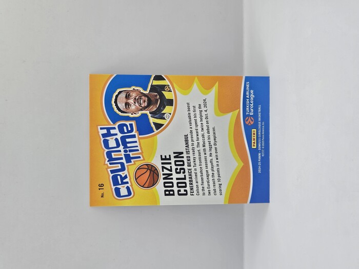 24-25 PANINI DONRUSS EUROLEAGUE FENERBAHCE BONZIE COLSON SILVER LASER ''CRUNCH TIME'' 125/149