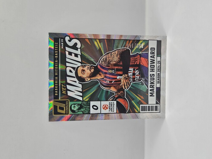 24-25 PANINI DONRUSS EUROLEAGUE BASKONIA MARKUS HOWARD NET MARVELS SILVER LASER 056/149