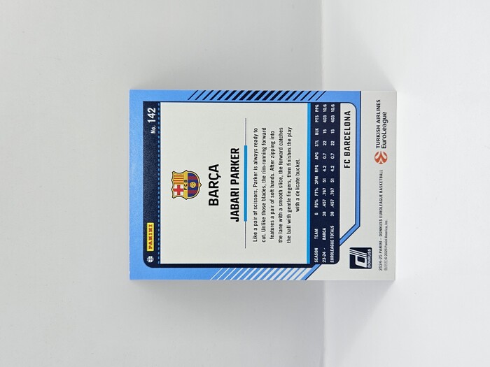 24-25 PANINI DORNUSS EUROLEAGUE BARCELONA JABARI PARKER PURPLE PRESS PROOF 139/275