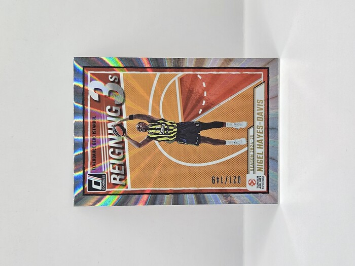 24-25 PANINI DONRUSS EUROLEAGUE FENERBAHCE NIGEL HAYES-DAVIS REIGNING 3S SILVER LAZER 021/149