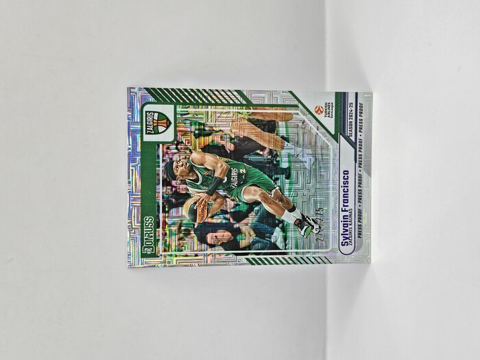 24-25 PANINI DONRUSS EUROLEAGUE ZALGIRIS SYLAVIN FRANCISCO PURPLE PRESS PROOF 272/275