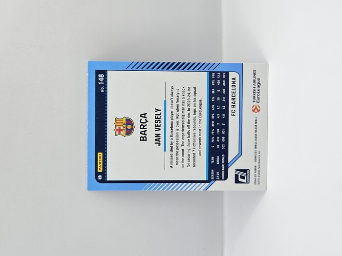 24-25 PANINI DONRUSS EUROLEAGUE BARCELONA JAN VESELY PURPLE PRESS PROOF 042/275