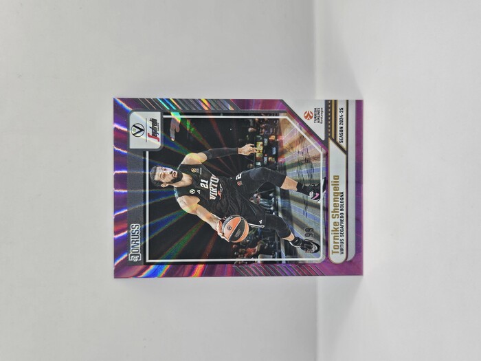 24-25 PANINI DONRUSS  EUROLEAGUE VIRTUS BOLOGNA TORNIKE SHENGELIA PURPLE LASER 57/99