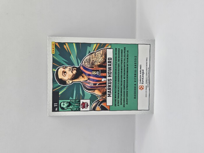 24-25 PANINI DONRUSS EUROLEAGUE BASKONIA MARKUS HOWARD NET MARVELS SILVER LASER 056/149