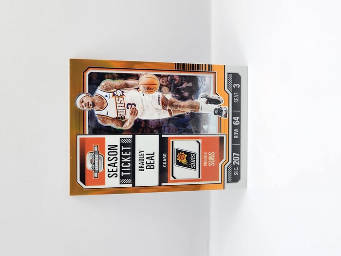 2023-24 PANINI CONTENDERS OPTIC BRADLEY BEAL ''SEASON TICKET'' ORANGE 40/49