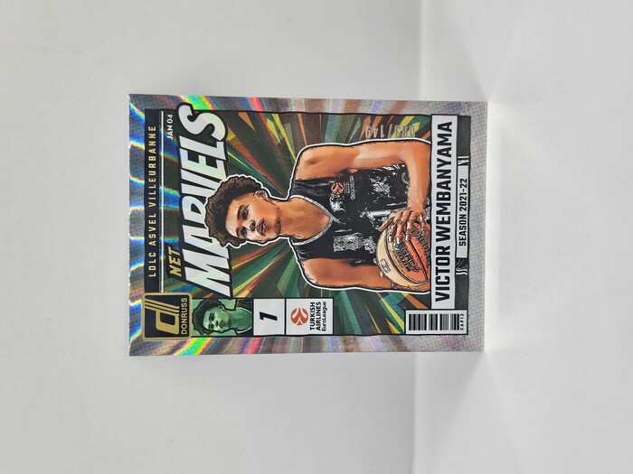 24-25 PANINI DONRUSS EUROLEAGUE LDLC ASVEL VICTOR WEMBANYAMA NET MARVELS SILVER LASER 083/149