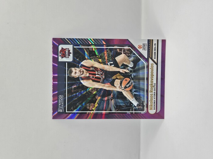 24-25 PANINI DONRUSS EUROLEAGUE BASKONIA NIKOLAOS ROGKAVOPOULOS PURPLE LASER 93/99