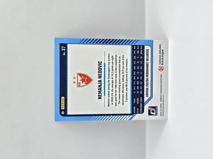 24-25 PANINI DONRUSS EUROLEAGUE CRVENA ZVEZDA NEMANJA NEDOVIC SILVER LASER 003/149