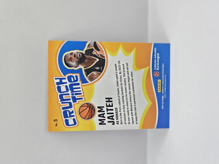 24-25 PANINI DONRUSS EUROLEAGUE MONACO MAM JAITEH ''CRUNCH TIME'' PURPLE LASER 18/99