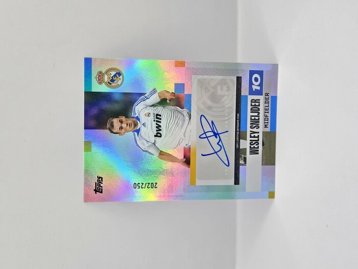 2025 TOPPS REAL MADRID TEAM SET WESLEY SNEIJDER AUTOGRAPH 202/250
