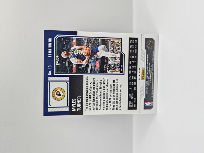 2023-24 PANINI CONTENDERS OPTIC MYLES TURNER GOLD ''SEASON TICKET'' 06/10