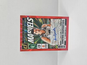 24-25 PANINI DONRUSS EUROLEAGUE PANATHINAIKOS DIMITRIS DIAMANTIDIS ''NET MARVELS'' RED LASER AUTOGRAPH79/99