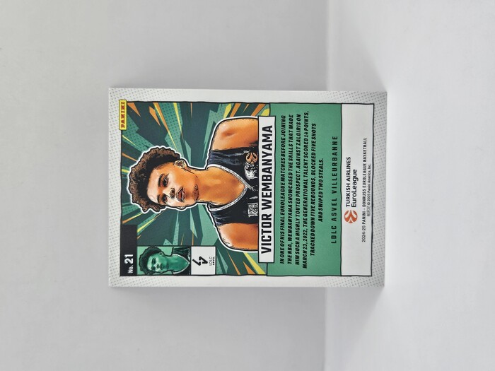 24-25 PANINI DONRUSS EUROLEAGUE LDLC ASVEL VICTOR WEMBANYAMA NET MARVELS SILVER LASER 083/149