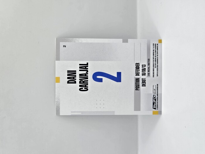 2025 TOPPS REAL MADRID TEAM SET DANI CARVAJAL 134/199