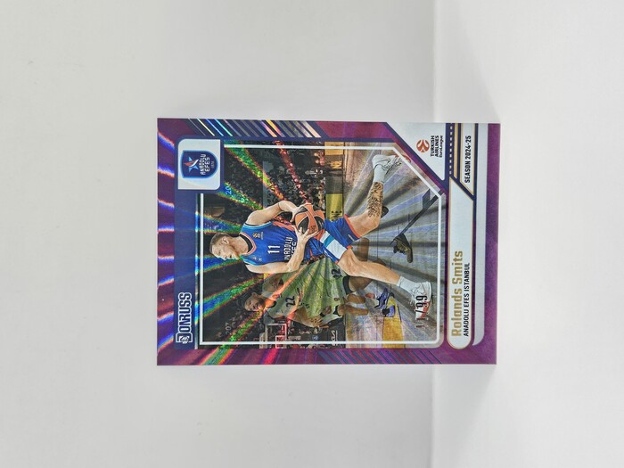 24-25 PANINI DONRUSS EUROLEAGUE ANADOLU EFES ROLANDS SMITS PURPLE LASER 41/99