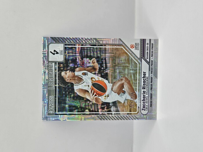 24-25 PANINI DONRUSS EUROLEAGUE LDLC ASVEL ZACCHARIE RISACHER PURPLE PRESS PROOF 162/275