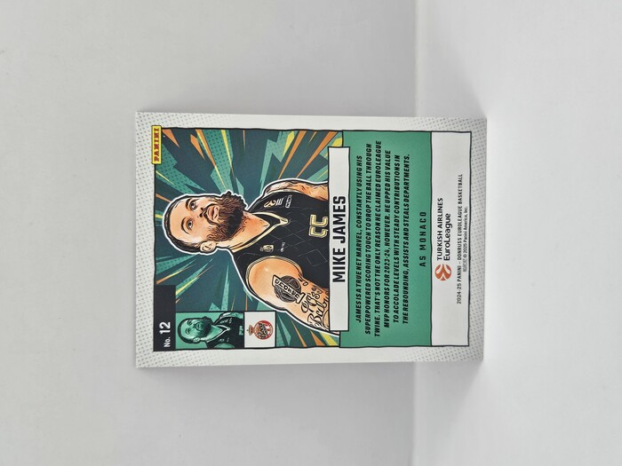 24-25 PANINI DONRUSS EUROLEAGUE MONACO MIKE JAMES NET MARVELS RED LASER 21/75