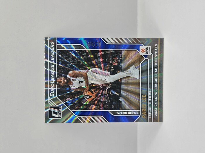 24-25 PANINI DONRUSS EUROLEAGUE LDLC ASVEL PARIS LEE ''EUROLEAGUE LEADERS'' BLUE LASER 02/49