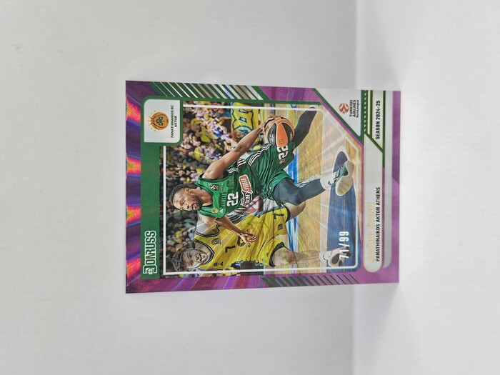 24-25 PANINI DONRUSS EUROLEAGUE PANATHINAIKOS JERIAN GRANT PURPLE LAZER 71/99