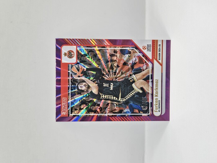 24-25 PANINI DONRUSS EUROLEAGUE MONACO FURKAN KORKMAZ PURPLE LASER 91/99