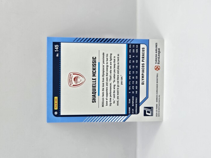 2024-25 PANINI DONRUSS EUROLEAGUE OLYMPIACOS SHAQUIELLE MCKISSIC SILVER LASER 109/149
