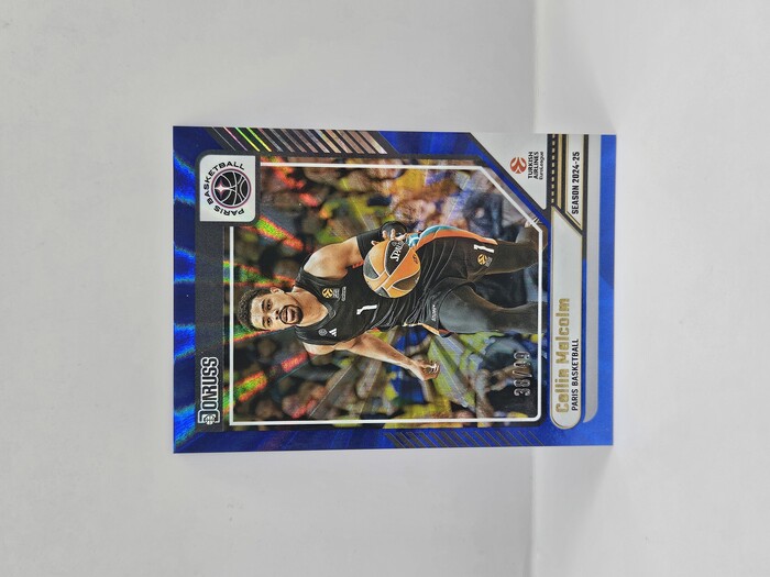 24-25 PANINI DONRUSS EUROLEAGUE PARIS BASKETBALL COLLIN MALCOLM BLUE LASER 38/49