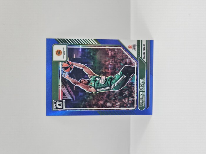24-25 PANINI DONRUSS OPTIC EUROLEAGUE PANATHINAIKOS LORENZO BROWN BLUE 11/49