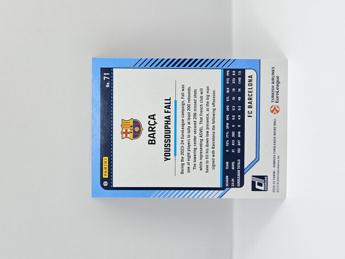 24-25 PANINI DONRUSS EUROLEAGUE BARCELONA YOUSSOUPHA FALL 25TH ANNIVERSARY 06/25