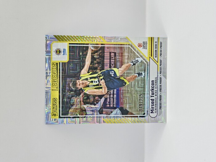 24-25 PANINI DONRUSS EUROLEAGUE FENERBAHCE MIRSAD TURKCAN PURPLE PRESS PROOF 019/275