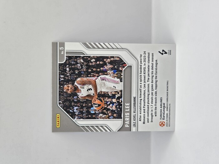 24-25 PANINI DONRUSS EUROLEAGUE LDLC ASVEL PARIS LEE ''EUROLEAGUE LEADERS'' BLUE LASER 02/49