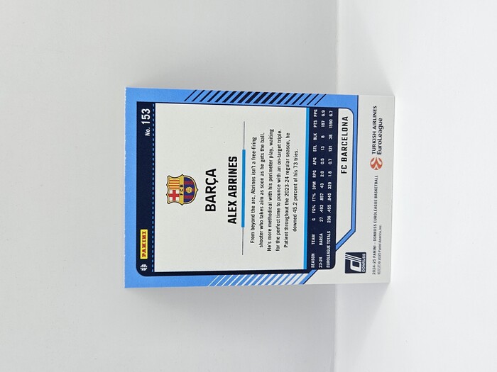 24-25 PANINI DONRUSS EUROLEAGUE BARCELONA ALEX ABRINEZ SILVER LASER 012/149