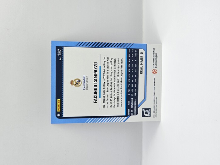 24-25 PANINI DONRUSS EUROLEAGUE REAL MADRID FACUNDO CAMPAZZO SILVER LAZER 006/149